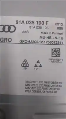 Автозапчасти б/у gps-навигационная система за audi a3 limousine (8vs, 8vm) 1.6 tdi ссылки oem iam 81a035193f  