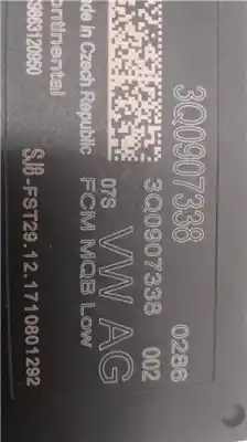 Автозапчастина б/у електронний модуль для audi a3 limousine (8vs, 8vm) 1.6 tdi посилання на oem iam 3q0907338  