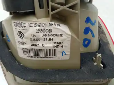 Автозапчастина б/у правий ліхтар в дверях для renault fluence (l3_) 1.5 dci (l30a) посилання на oem iam 265500038r  