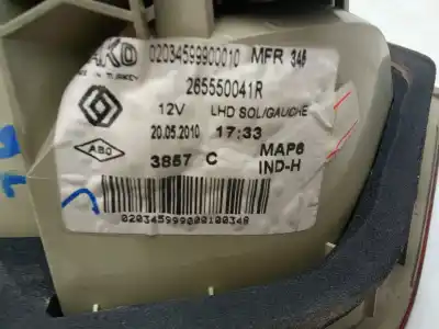 Second-hand car spare part left tailgate door light for renault fluence (l3_) 1.5 dci (l30a) oem iam references 265550041r  