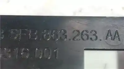 Second-hand car spare part center console for seat leon (kl1) 2.0 reference [2.0 ltr. - 85 kw tdi] oem iam references 5fb863263aa  