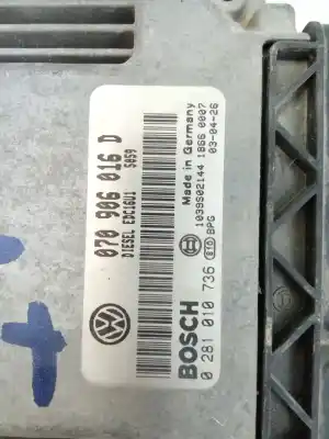 Peça sobressalente para automóvel em segunda mão centralina de motor uce por volkswagen touran (1t1, 1t2) 1.9 tdi referências oem iam 70906016d