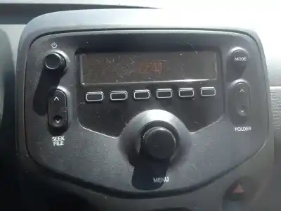 Peça sobressalente para automóvel em segunda mão sistema de áudio / rádio cd por citroen c1 1.0 referências oem iam 