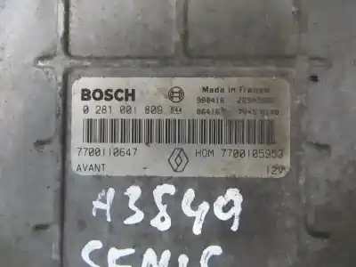 Автозапчасти б/у блок управления двигателем за renault megane i scenic (ja0) 1.9 dti diesel cat ссылки oem iam 0281001809  7700110647, hom7700105953