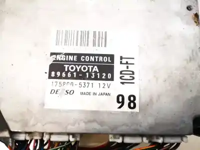 Second-hand car spare part ecu engine control for toyota corolla verso (e12) 2.0 turbodiesel cat oem iam references 8966113120  89661-13120, 175800-5371