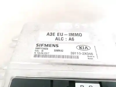 Second-hand car spare part ecu engine control for kia rio 1.3 cat oem iam references 391102x046  39110-2x046, 5wy1340b