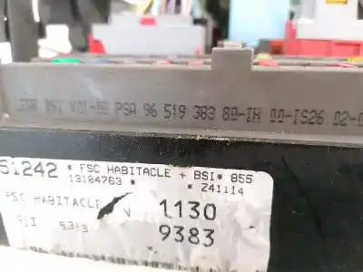 Second-hand car spare part fuse box unit for citroen c8 2.0 hdi fap cat oem iam references 9651938380  13104763