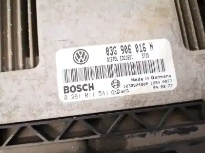 Second-hand car spare part ecu engine control for volkswagen caddy ka/kb (2k) 2.0 sdi oem iam references 03g906016n  0281011541