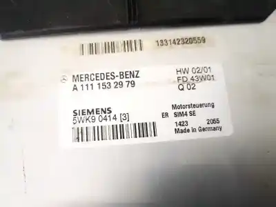 Second-hand car spare part ecu engine control for mercedes clase c (w203) c 180 (203.035) oem iam references a1111532979  5wk90414