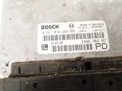 Second-hand car spare part ecu engine control for opel zafira a 2.0 dti oem iam references 24417169  0281010268