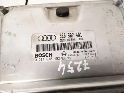Автозапчастина б/у ебу контролер двигуна для audi a4 b6 (8e2) 2.5 tdi quattro посилання на oem iam 8e0907401  0281010492