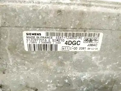 Peça sobressalente para automóvel em segunda mão centralina de motor uce por mazda 2 (dy) 1.4 referências oem iam 4s6112a650pc  4s61-12a650-pc, s120977016e, j38ac