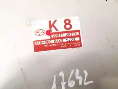 Автозапчастина б/у ебу контролер двигуна для subaru legacy berl. b13 (bl) 2.0 se посилання на oem iam 22611ak770  a18-000
