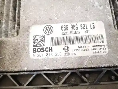 Автозапчастина б/у ебу контролер двигуна для skoda octavia combi (1z5) 1.9 tdi dpf посилання на oem iam 03g906021lb  0281013238