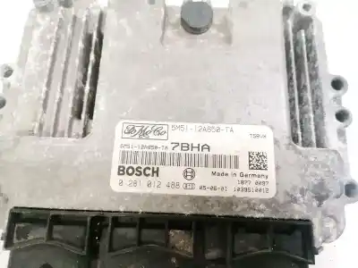 Автозапчастина б/у ебу контролер двигуна для ford c-max (cb3) 1.6 tdci cat посилання на oem iam 5m5112a650ta  5m51-12a650-ta, 0281012488