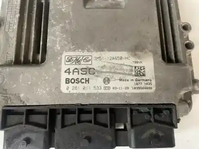 Автозапчастина б/у ебу контролер двигуна для ford c-max (cb3) 1.6 tdci cat посилання на oem iam 3m5112a650hc  3m51-12a650-hc, 0281011533, 1039s04696