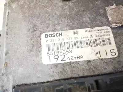 Second-hand car spare part ecu engine control for fiat stilo (192) 1.9 jtd / 1.9 jtd 115 active oem iam references 55182953  0281010337