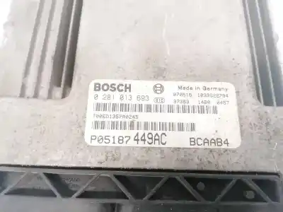 Second-hand car spare part ecu engine control for dodge caliber, 2006.08 - 2009.01 2.0l turbo 103kw 138bhp 2006.08 - 2009.01 oem iam references p05187449ac  0281013693, bcaab4