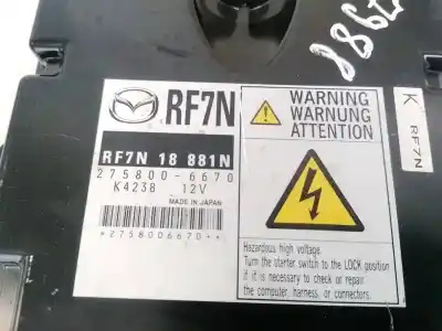 Second-hand car spare part ecu engine control for mazda 5 (cr) 2.0 cd (cr19) oem iam references 2758006670  275800-6670, rf7n18881n, rf7n