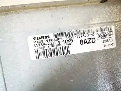 Peça sobressalente para automóvel em segunda mão centralina de motor uce por ford focus ii (da_) 1.6 ti referências oem iam 5m5112a650hd  5m51-12a650-hd, s118944001
