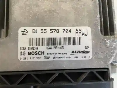 Second-hand car spare part ecu engine control for opel astra j lim. 1.3 16v cdti oem iam references 55578704  0281017587, 55575349