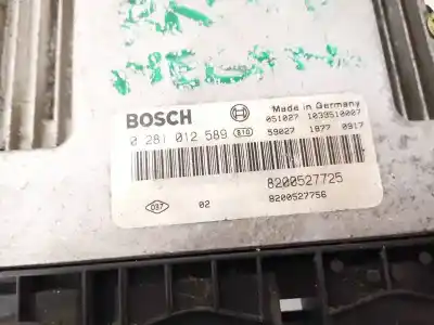 Second-hand car spare part ecu engine control for renault scenic ii 1.9 dci diesel oem iam references 8200527725  8200527756, 0281012589
