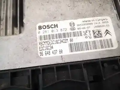 Автозапчасти б/у блок управления двигателем за citroen c3 picasso, i 2009.02 - 2012.06 1.6 hdi 90 68kw 2010.07 --> ссылки oem iam 9664843780  0281013872