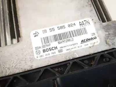 Автозапчастина б/у ебу контролер двигуна для opel insignia a (g09) 2.0 cdti (68) посилання на oem iam 55585024  55585024aa7n, 0281018769, 55579447