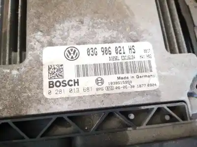 Автозапчастина б/у ебу контролер двигуна для volkswagen caddy ka/kb (2k) 1.9 tdi посилання на oem iam 03g906021hs  0281013681