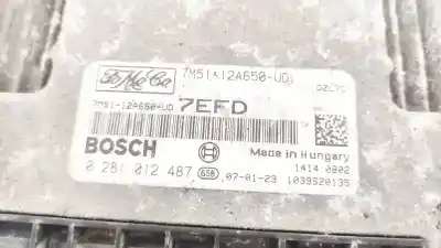 Автозапчасти б/у блок управления двигателем за ford c-max (cb3) 1.6 tdci cat ссылки oem iam 7m5112a650ud  7m51-12a650-ud, 0281012487