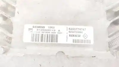 Second-hand car spare part ecu engine control for renault twingo (co6) 1.2 (c066/67/68) oem iam references 8200774747  8200700695, s120200113a
