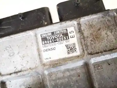 Автозапчастина б/у ебу контролер двигуна для toyota auris, i e15 2006.10 - 2012.10 1.6l 91kw dual vvt-i 2006.10 - 2012.10 посилання на oem iam 8966102e51  89661-02e51, mb275300-0221