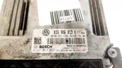 Автозапчасти б/у блок управления двигателем за seat ibiza (6j5) 1.9 tdi ссылки oem iam 03g906013k  0281014883