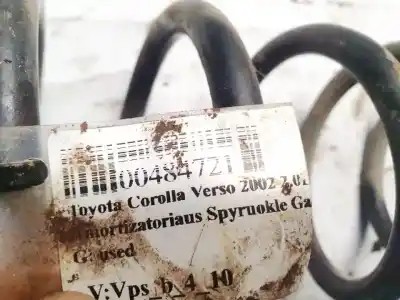 Second-hand car spare part shock absorber spring for toyota corolla (e11) 2.0 d-4d linea sol oem iam references   