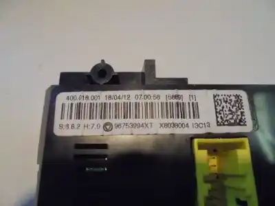 Peça sobressalente para automóvel em segunda mão comando de sofagem (chauffage / ar condicionado) por citroen ds3 1.6 hdi fap referências oem iam 96753994xt  x8038004,96753994xt