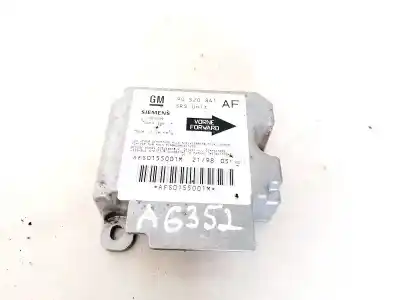 Peça sobressalente para automóvel em segunda mão centralina de airbag por opel astra g caravan 1.6 referências oem iam 90520841