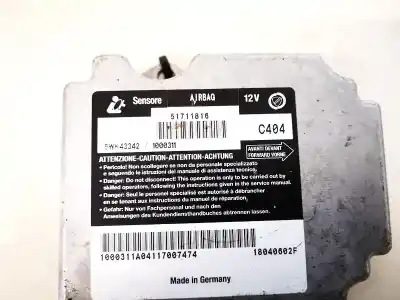 Автозапчасти б/у блок управления подушками безопасности за fiat stilo (192) 1.9 jtd / 1.9 jtd 115 active ссылки oem iam 51711816  5wk43342