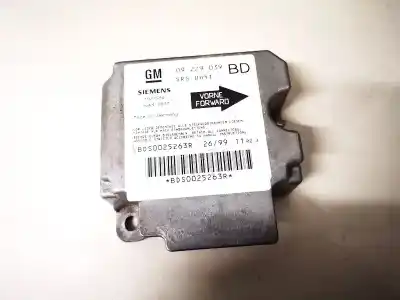 Peça sobressalente para automóvel em segunda mão centralina de airbag por opel vectra b caravan 2.0 dti referências oem iam 09229039bd