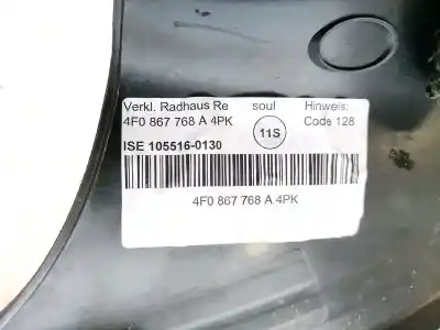 Автозапчастина б/у пластика для audi a6 c6 (4f2) 2.0 tdi посилання на oem iam 4f0867768a  