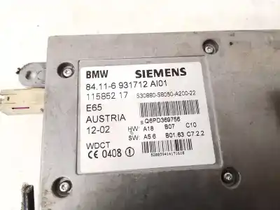 Second-hand car spare part electronic module for bmw 7-series, e65 / e66 / e67 /e68 2001.11 - 2008.06 730 d 160kw 2002.10 - 2008.06 oem iam references 84116931712  84.11-6931712