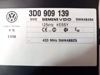 Peça sobressalente para automóvel em segunda mão módulo eletrônico por porsche cayenne, 2002.01 - 2010.06 3.2l 184kw 2003 - 2007 referências oem iam 3d0909139  5wk48494, 5wk48825