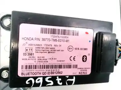 Автозапчастина б/у електронний модуль для honda insight (ze_) 1.3 ima (ze28 ze2) посилання на oem iam 39770tm8e010m1  39770-tm8-e010-m1, e1110r033981