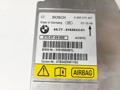 Peça sobressalente para automóvel em segunda mão centralina de airbag por bmw x5 (e70) 3.0d referências oem iam 65.77916562301  65.77-9165623-01,31916562301l