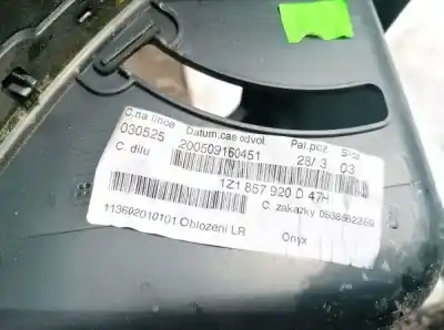 Автозапчасти б/у пластик за skoda octavia combi (1z5) 1.9 tdi dpf ссылки oem iam 1z1857920d  