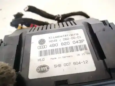 Peça sobressalente para automóvel em segunda mão comando de sofagem (chauffage / ar condicionado) por audi a6 avant (4b5) 1.9 tdi referências oem iam 4b0820043p  5hb007604-12