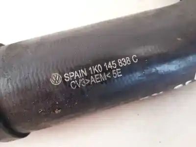 Second-hand car spare part intercooler pipe for seat leon (1p1) 1.9 tdi oem iam references 1k0145838c  