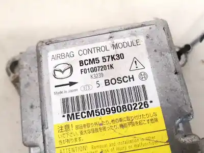 Second-hand car spare part airbag control unit for mazda 3 lim. (bl) 1.6 16v cat oem iam references bcm557k30  f01g07201k