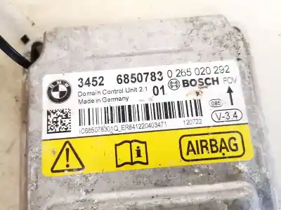 Second-hand car spare part airbag control unit for bmw 5-series, f07/f10 /f11 2010.03 - 2016.12 2.0 d 135kw 2010.03 --> oem iam references 34526850783  0265020292, 6850783 Second-hand car spare part airbag control unit for bmw 5-series, f07/f10 /f11 2010.03 - 2016.12 2.0 d 135kw 2010.03 --> oem iam references 34526850783  0265020292, 6850783