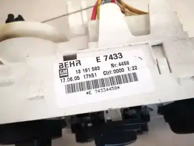 Peça sobressalente para automóvel em segunda mão comando de sofagem (chauffage / ar condicionado) por opel meriva b 1.7 16v cdti referências oem iam 1319583  e7433