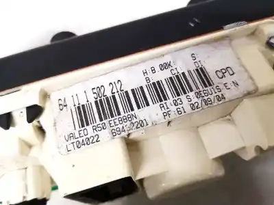 Peça sobressalente para automóvel em segunda mão comando de sofagem (chauffage / ar condicionado) por mini one, 2000.01 - 2006.06 1.6 66kw tritec i4 (one cooper) 2000.01 - 2006.12 referências oem iam 64111502212  69432201